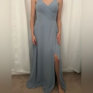•DUSTY BLUE BRIDESMAID DRESS•